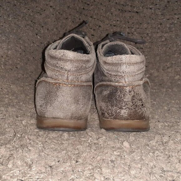 Vintage DOLCIS-Brown Distressed Oiled Suede Desert Boots-Sz 13-NWOB - Picture 6 of 7